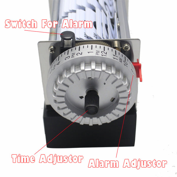 Mechanische flipklok met seconden weergave