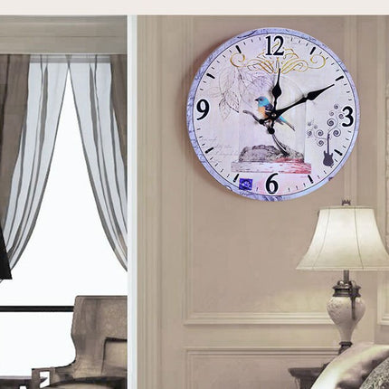 Vintage wandklok design van nummerplaten