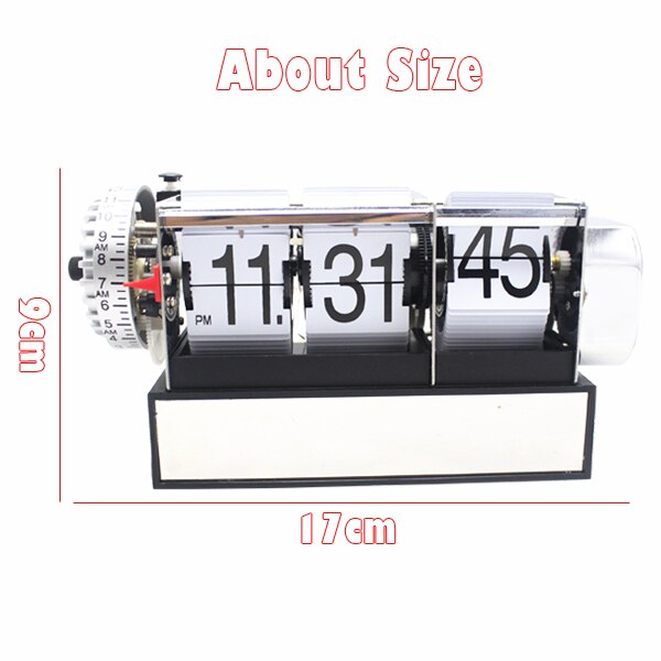 Mechanische flipklok met seconden weergave