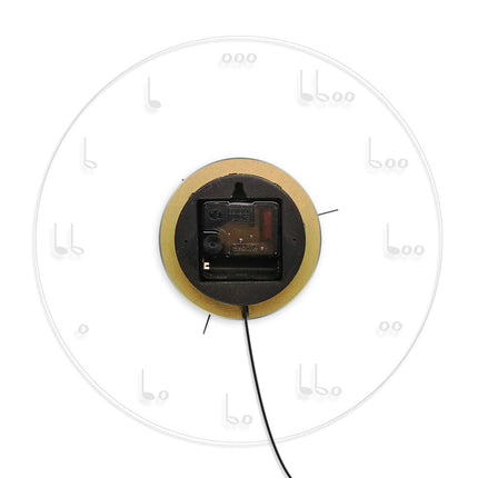 Muziek thema wandklok met ledverlichting