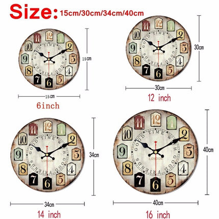 Wandklok met vintage roze rozen design