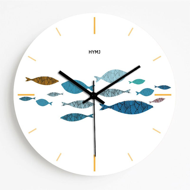 Design Klok Roségoud Glitter Marmerlook