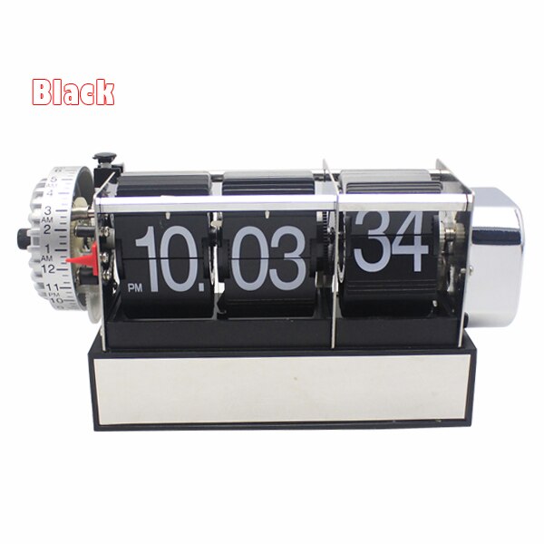 Mechanische flipklok met seconden weergave