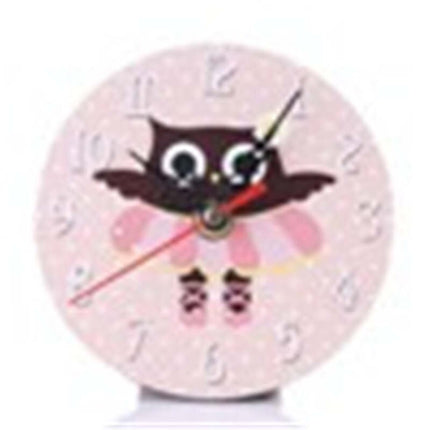 Leuke kinderklok met uil op tractor