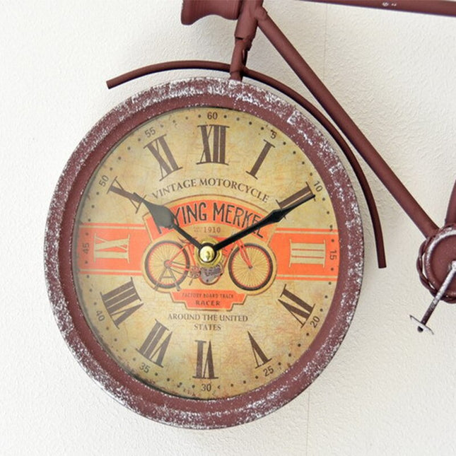 Decoratieve tafelklok in fietsvorm