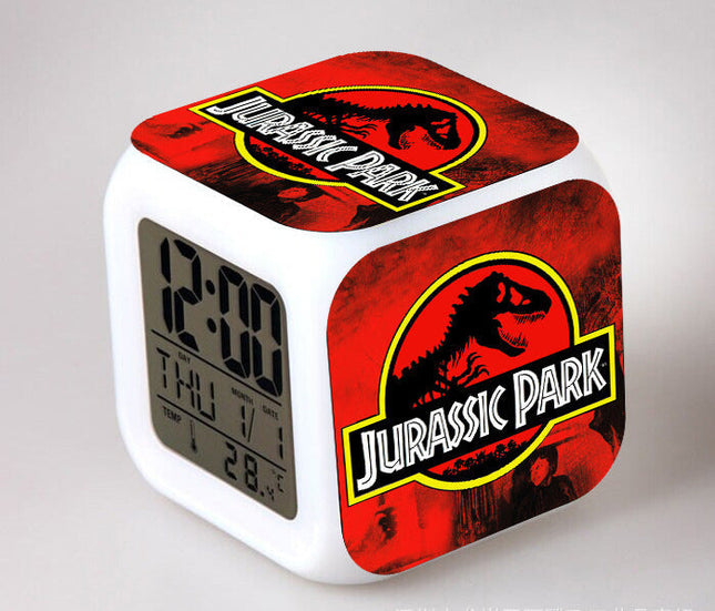 Kubus wekker met Jurassic Park thema