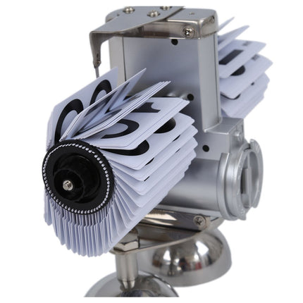 Vintage flipklok van metaal voor bureau