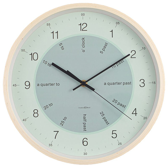 Scandinavische Wandklok met Pastel Wijzerplaat