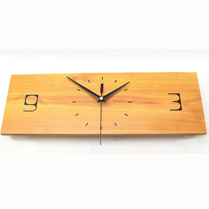 Moderne houten wandklok met vogels