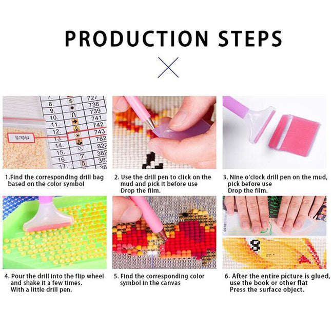 Landelijke wandklok met bloemen en gieter