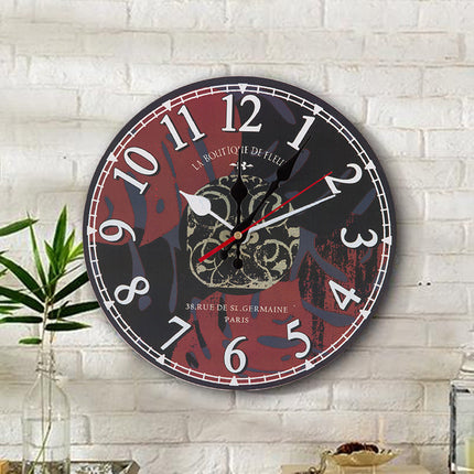 Originele houten wandklok met uilen