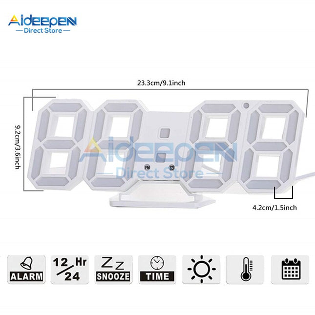 Moderne 3D LED digitale tafelklok