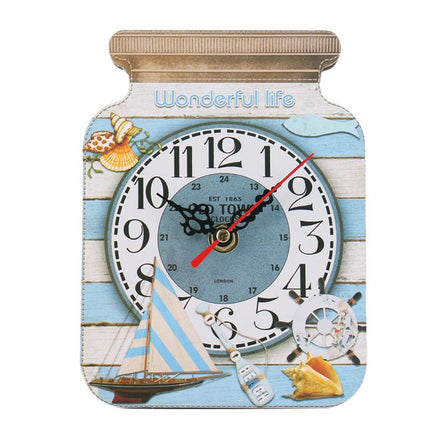 Wandklok in vorm van een jampot