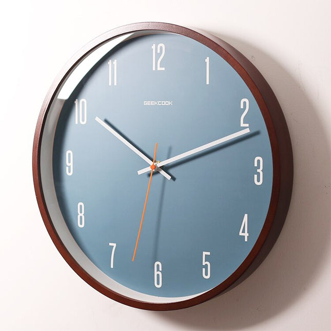 Moderne Blauwe Wandklok Scandinavisch Design