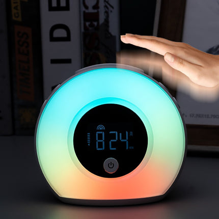 Ronde wekker met sfeerverlichting