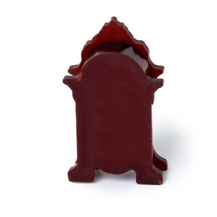 Vintage schouwklok met kleine pendule