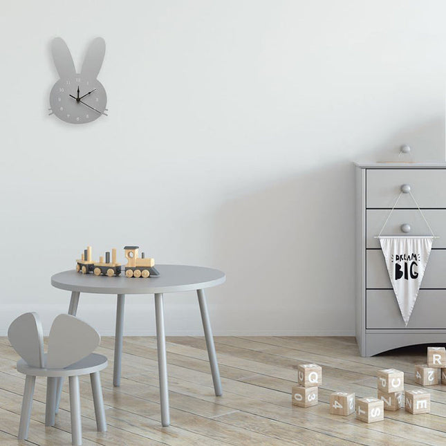 Witte kinderklok met konijnenoren design