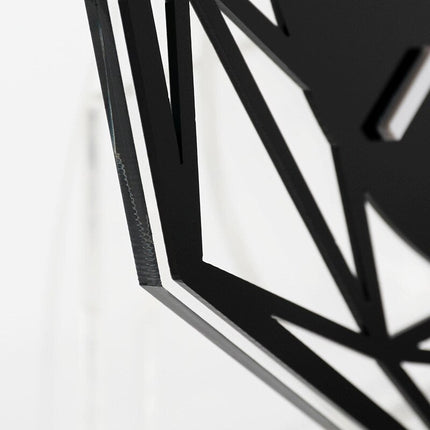 Geometrische design tafelklok van metaal