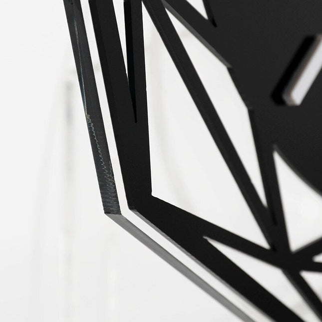 Geometrische design tafelklok van metaal