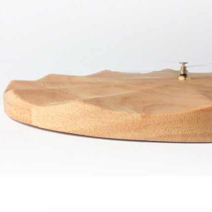 Moderne gefacetteerde houten wandklok