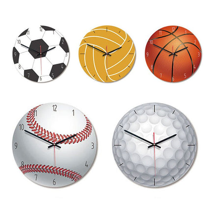 Wandklok in de vorm van volleybal