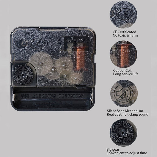 Scandinavische wandklok met heelal print