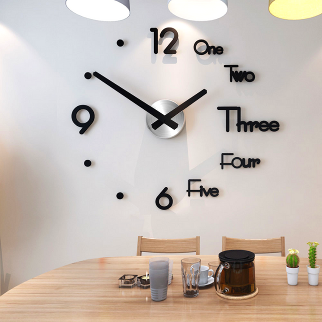 DIY 3D Wandklok met Geschreven Cijfers