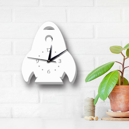 Witte kinderklok in vorm van raket