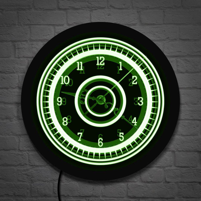 Moderne lichtgevende klok voor slaapkamer