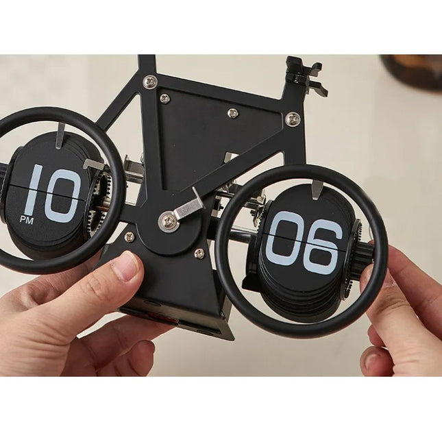 Flipklok in de vorm van fiets