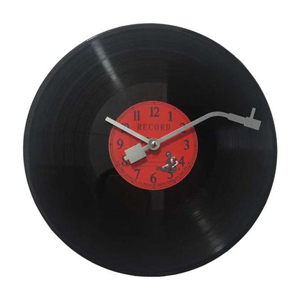 Retro platenspeler vinyl wandklok
