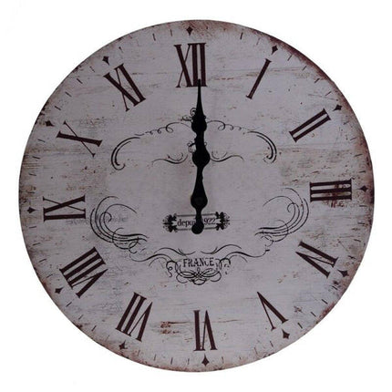 Landelijke houten wandklok 35 cm