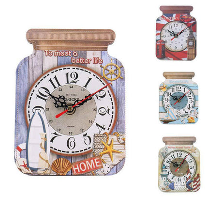 Wandklok in vorm van een jampot