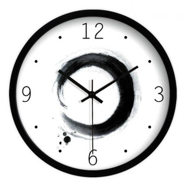 Moderne wandklok met artistiek design
