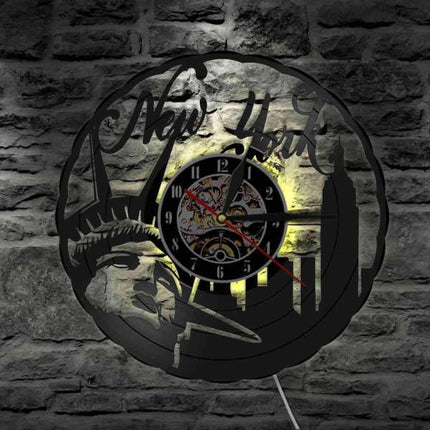 LED wandklok New York design
