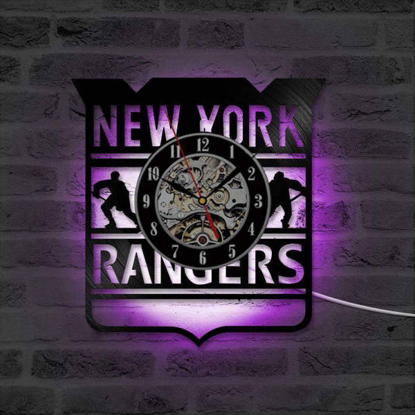 LED wandklok New York Rangers