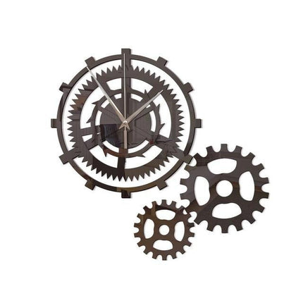 Moderne Wandklok met Drie Tandwielen