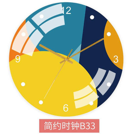 Kleurrijke Abstracte Wandklok Modern Design