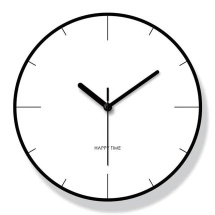 Stille minimalistische wandklok voor de woonkamer