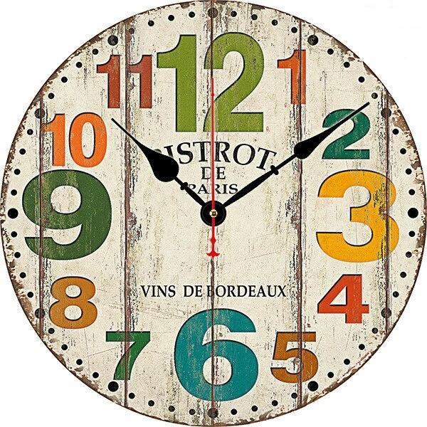 Klassieke vintage wandklok Parijs bistro-stijl