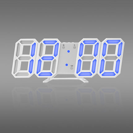 Moderne digitale 3D LED wandklok