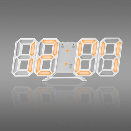 Moderne digitale 3D LED wandklok